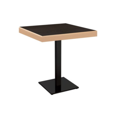 Table de bistrot Flag avec bord en bois massif