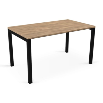Bureau modèle U avec plateau en bois massif de chêne