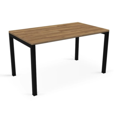 Table à manger modèle U avec plateau en bois massif de hêtre