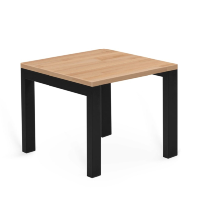 Table d'appoint modèle U avec plateau en bois massif de hêtre