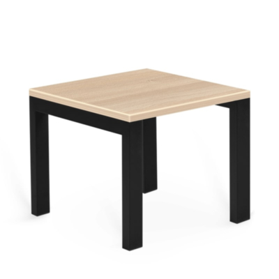Table d'appoint modèle U avec plateau en résine mélaminée