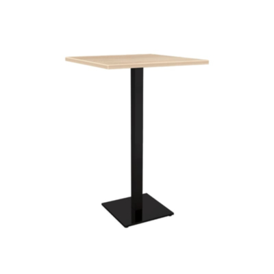 Table haute Flag avec plateau carré en résine mélaminée