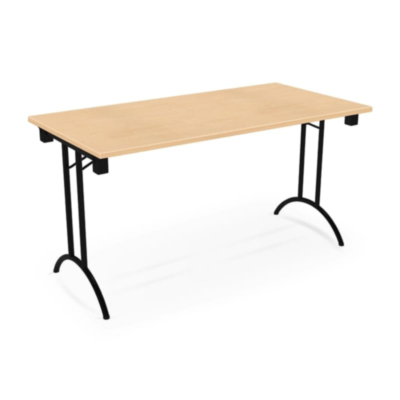 Table pliante Premium Swing avec plateau difficilement inflammable (B1)
