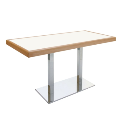 Table de Bistrot Flag Duo + Plateau Mélaminé Avec Alèse En Hêtre Massif