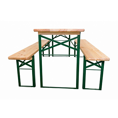 Ensemble de table et bancs pliants pour fête de la bière