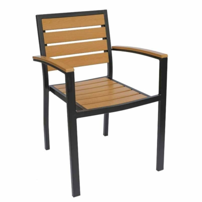 Chaise de terrasse Izola avec accoudoirs