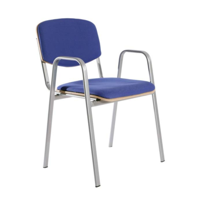 CHAISE EMPILABLE BIG EUROPA PRO BOIS, ASSISE ET DOSSIER REMBOURRÉS