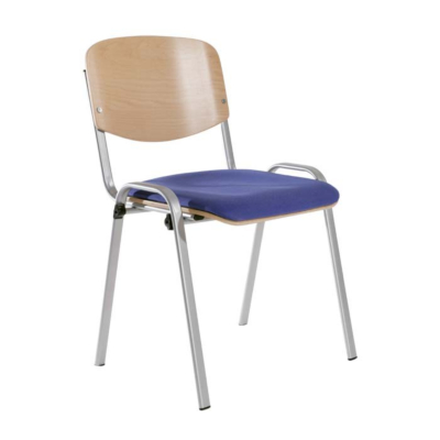 CHAISE EMPILABLE EUROVISION BOIS, ASSISE : REMBOURRÉE