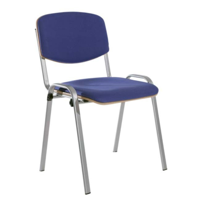 CHAISE EMPILABLE EUROVISION BOIS, ASSISE ET DOSSIER REMBOURRÉS