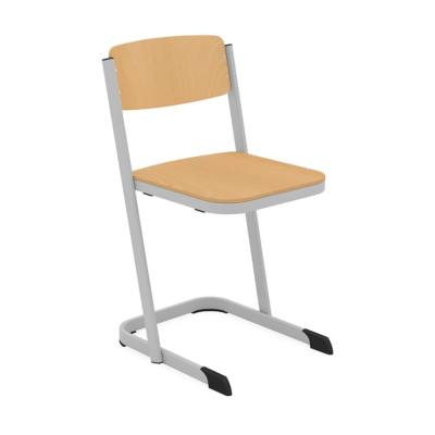 Chaises scolaires en forme de U, assise fermée