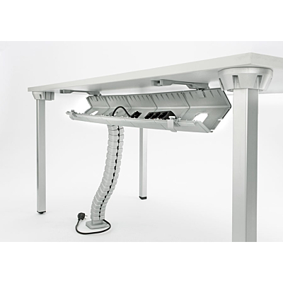 GOULOTTE HORIZONTALE PASSE-CÂBLES RABATTABLE, LONGUEUR TOTALE: 82 CM