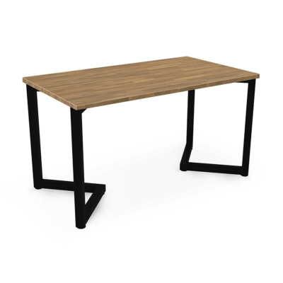 BUREAU MODÈLE V AVEC PLATEAU EN CHÊNE MASSIF