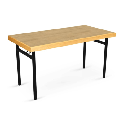 Table Pliante Hugo Avec Bord en Bois Massif Plateau HPL