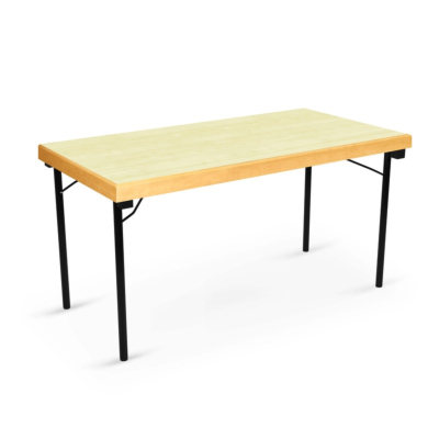 Table Pliante Lauise Avec Bord en Bois Massif