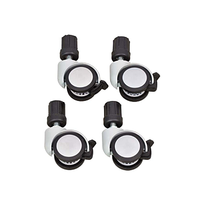 LOT DE 4 DOUBLES-ROULETTES POUR PIÈTEMENT EN H MODÈLE NORA OU RONDO