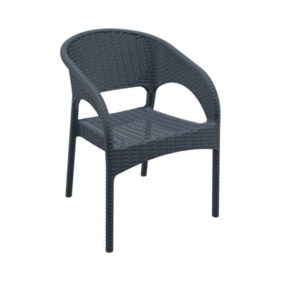 Chaise d'extérieur Navassa avec accoudoirs