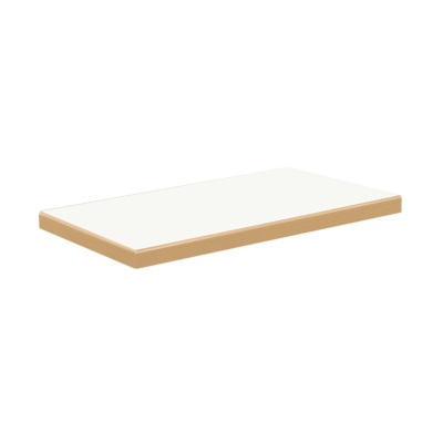 Plateau de table en hêtre avec revêtement HPL, rectangulaire