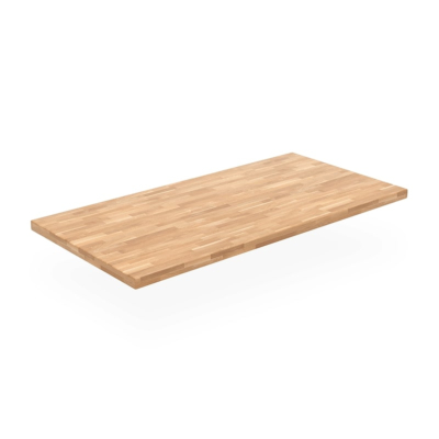 Plateaux de table en bois massif hêtre, angulaires, doublement des bords à 36 mm