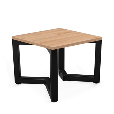 Table d'appoint modèle V avec plateau en bois massif de hêtre