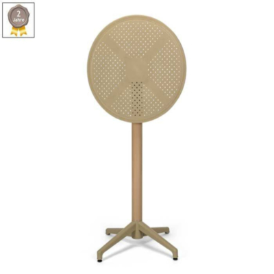 Table haute Motril, pliable, Ø 60 cm