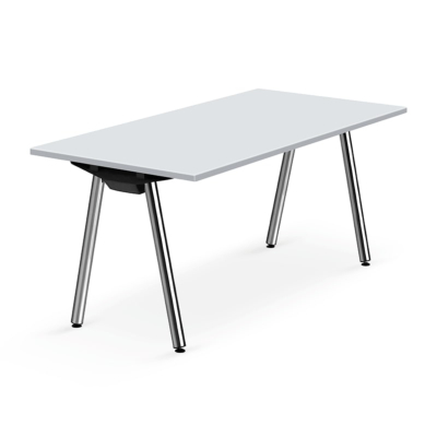 Table pliante Anton ou Antonia, piètement chromé ou hêtre