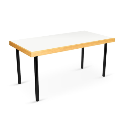 Table pliante Solo avec bord en bois massif