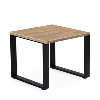 TABLE BASSE MODELE O AVEC PLATEAU EN CHÊNE MASSIF