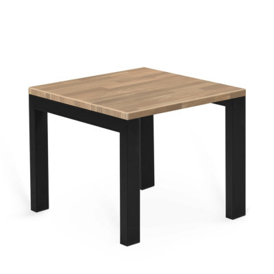 TABLE BASSE MODELE U AVEC PLATEAU EN CHÊNE MASSIF