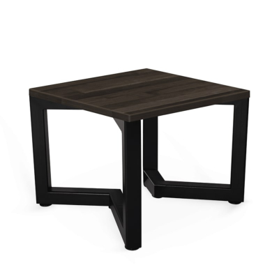 TABLE BASSE MODELE V AVEC PLATEAU EN HÊTRE MASSIF