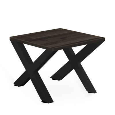 TABLE BASSE MODELE X AVEC PLATEAU EN HÊTRE MASSIF