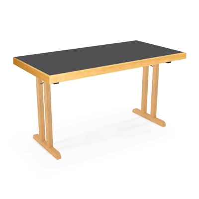Table Pliante Tom Woody Avec Bord en Bois Massif