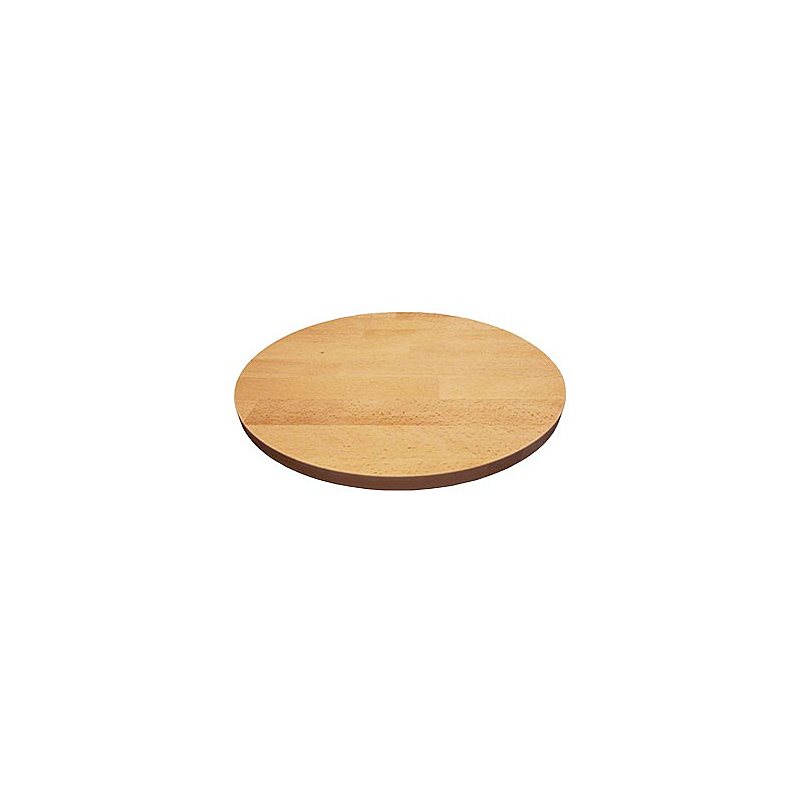plateaux de table en bois massif hétre, 30 mm, ronds , coloris du décor hêtre huilé