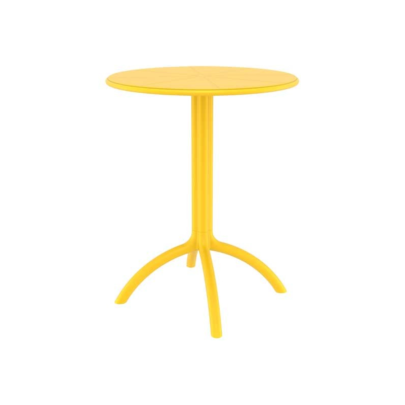 table extérieur regan, coloris du décor jaune