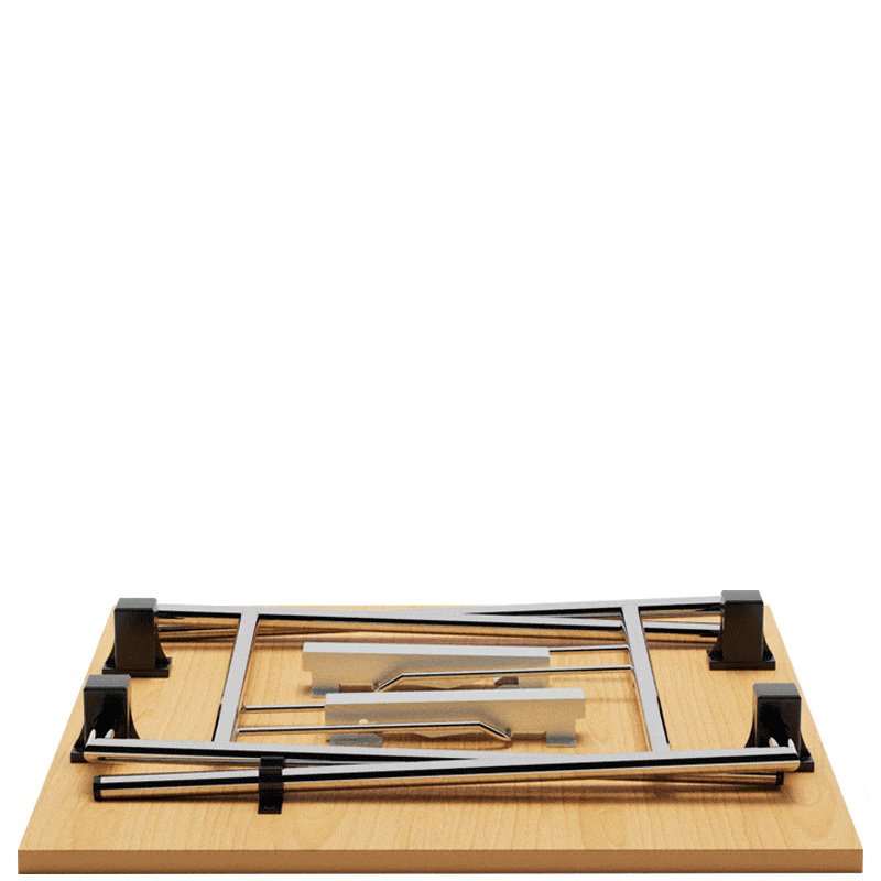 Table pliante Quadro Empress avec revêtement HPL