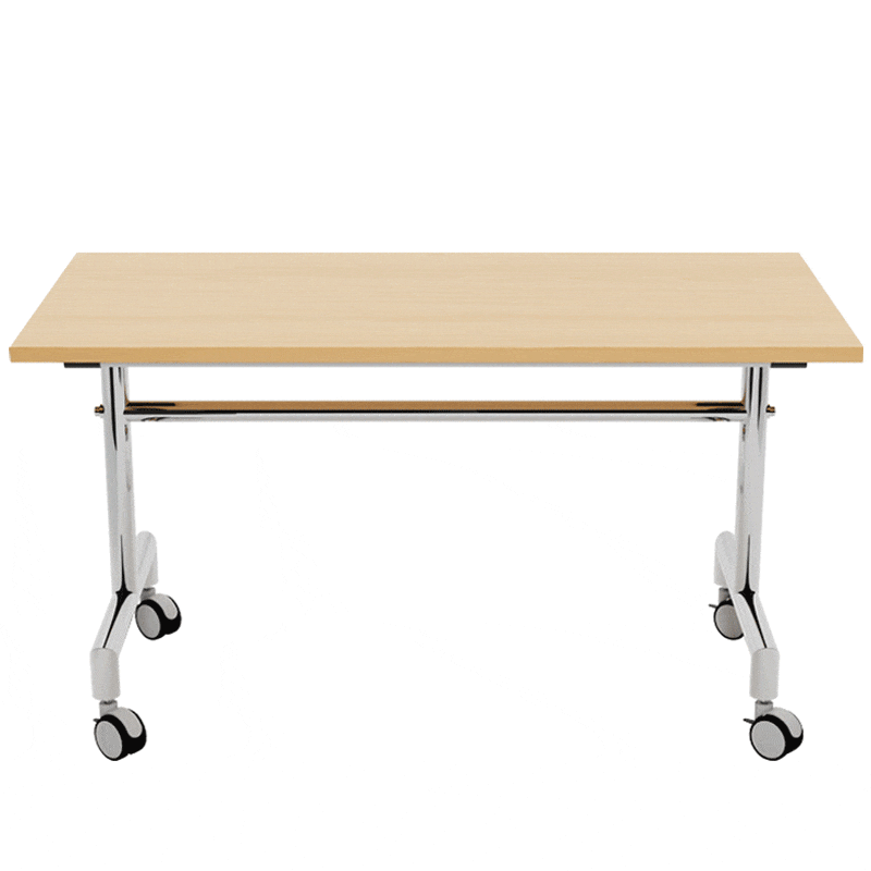 Table pliante Turin avec plateau difficilement inflammable (B1)